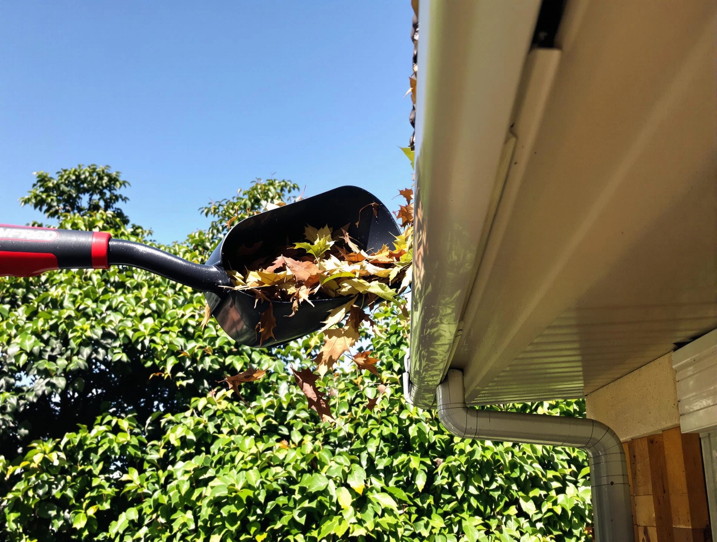 Green Roofing Company performing gutter cleaning at a home in Green, OH