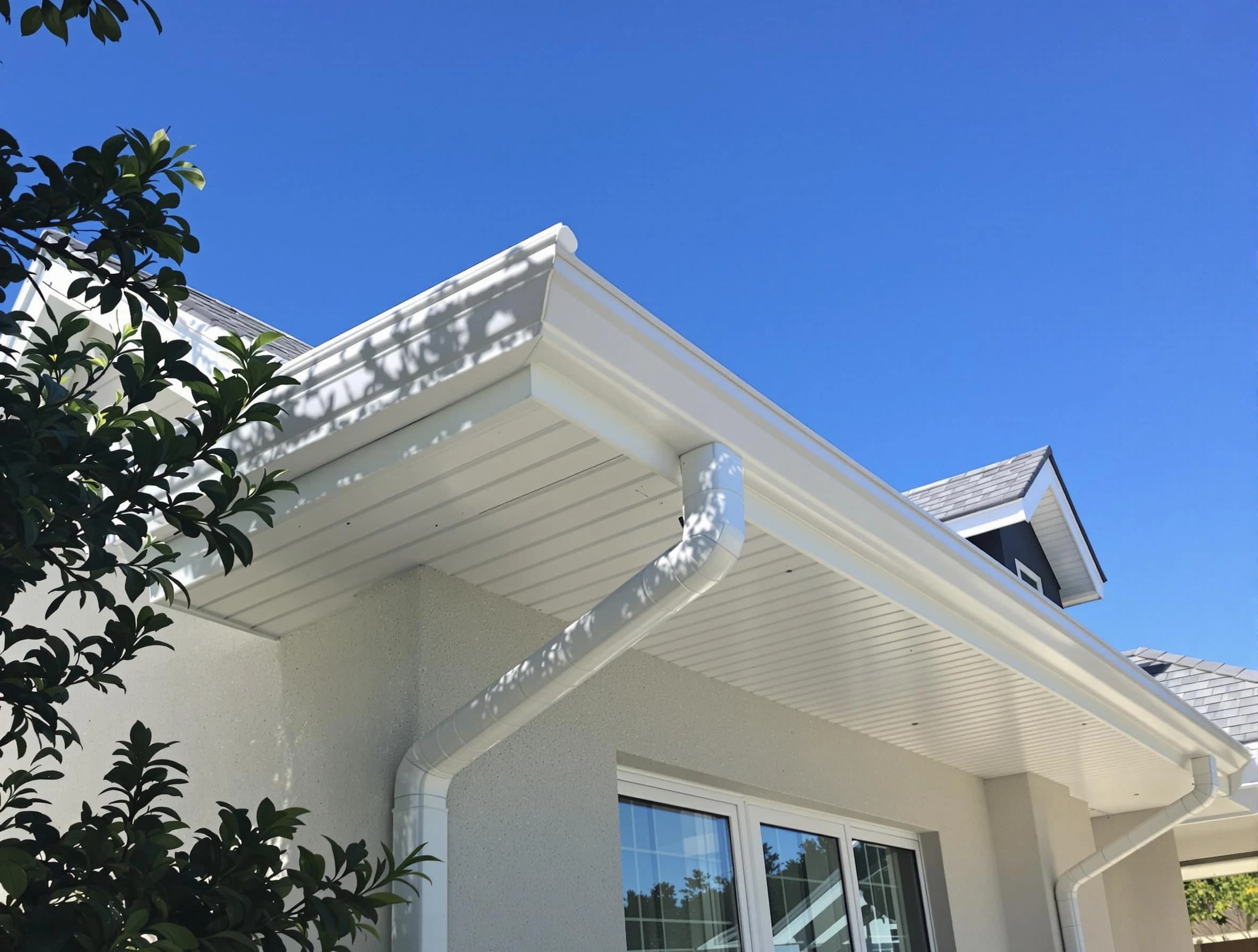 Custom-fit rain gutter system by Green Roofing Company in Green, OH